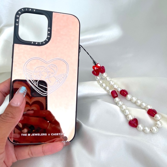 Beaded phone charm y2k aesthetic wildflower Valentine's Day - Picture 2 of 2